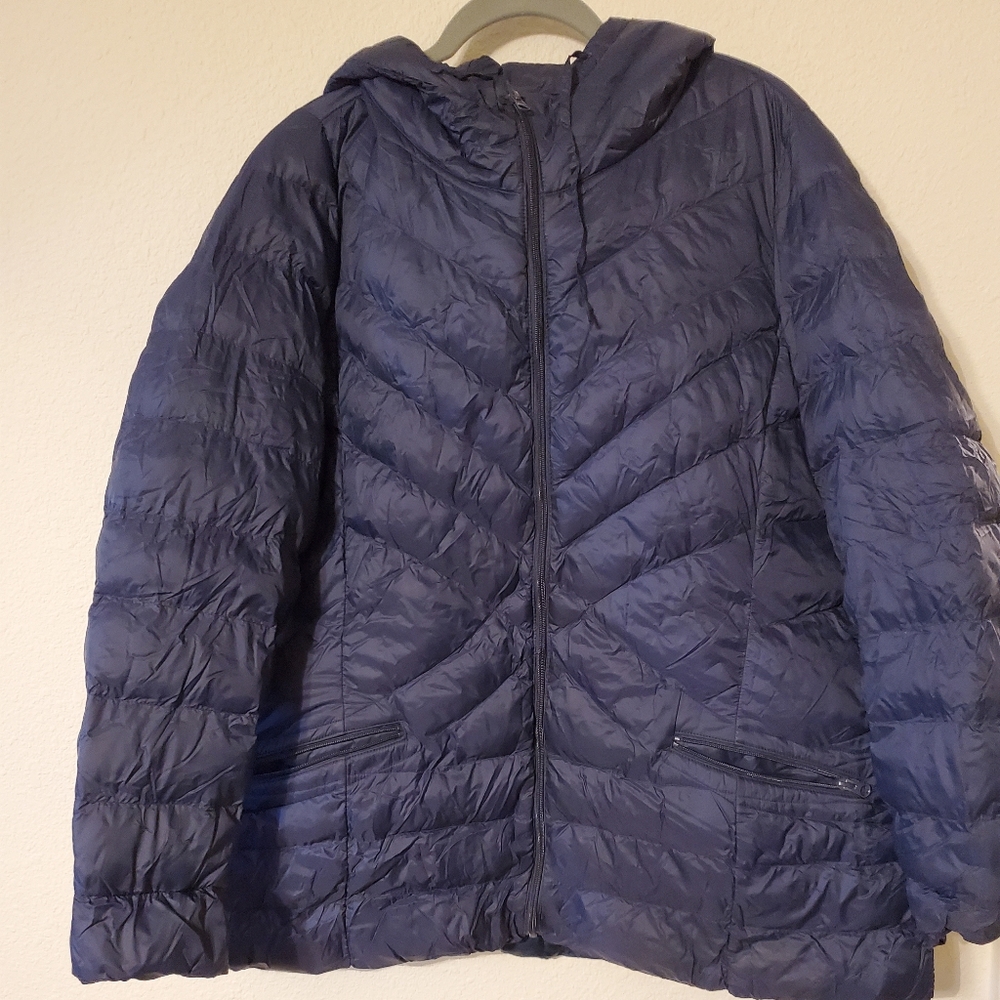 Lane Bryant Navy Blue Puffer Jacket size 14/16